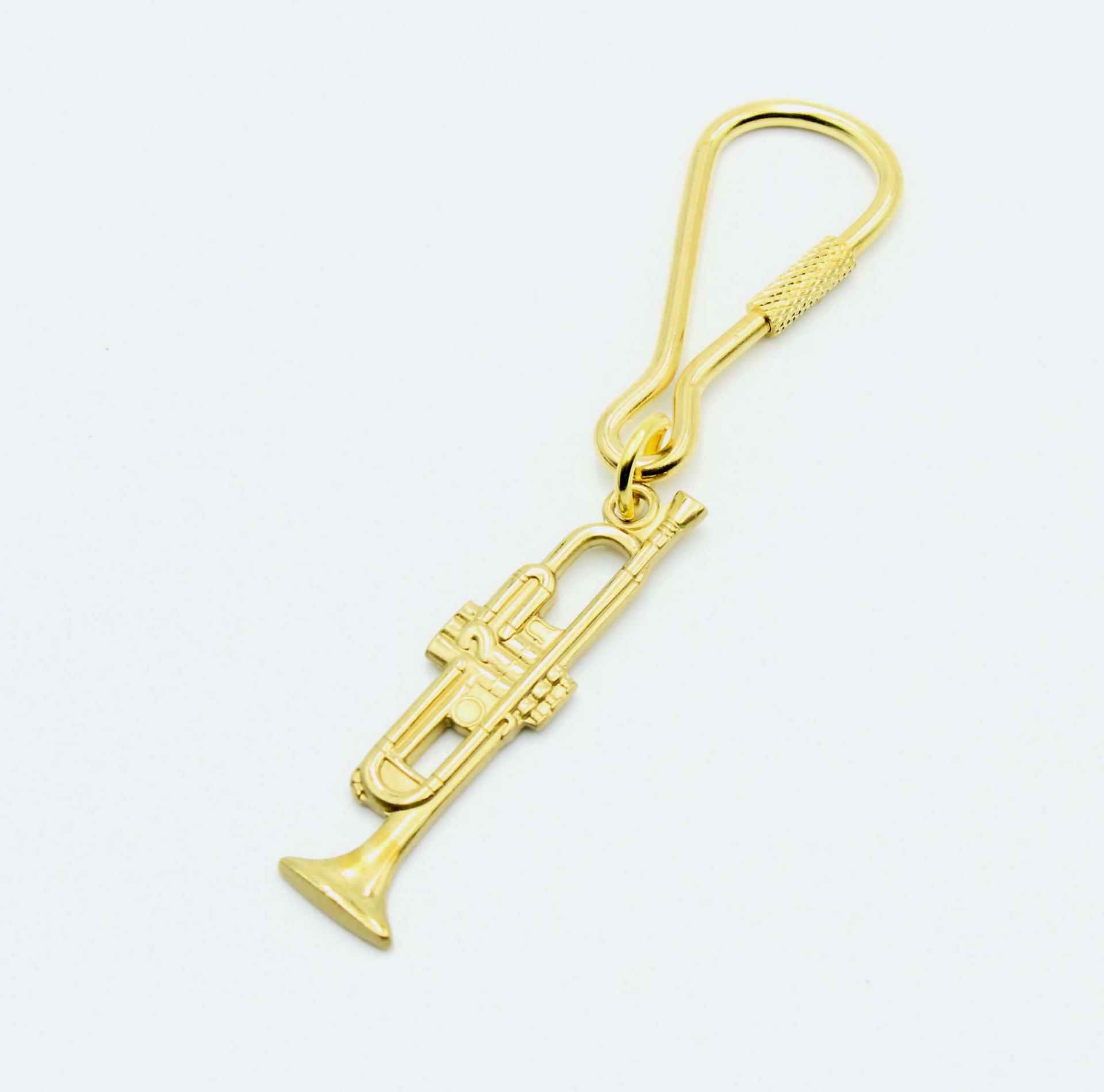 Trumpet Keychain Gold