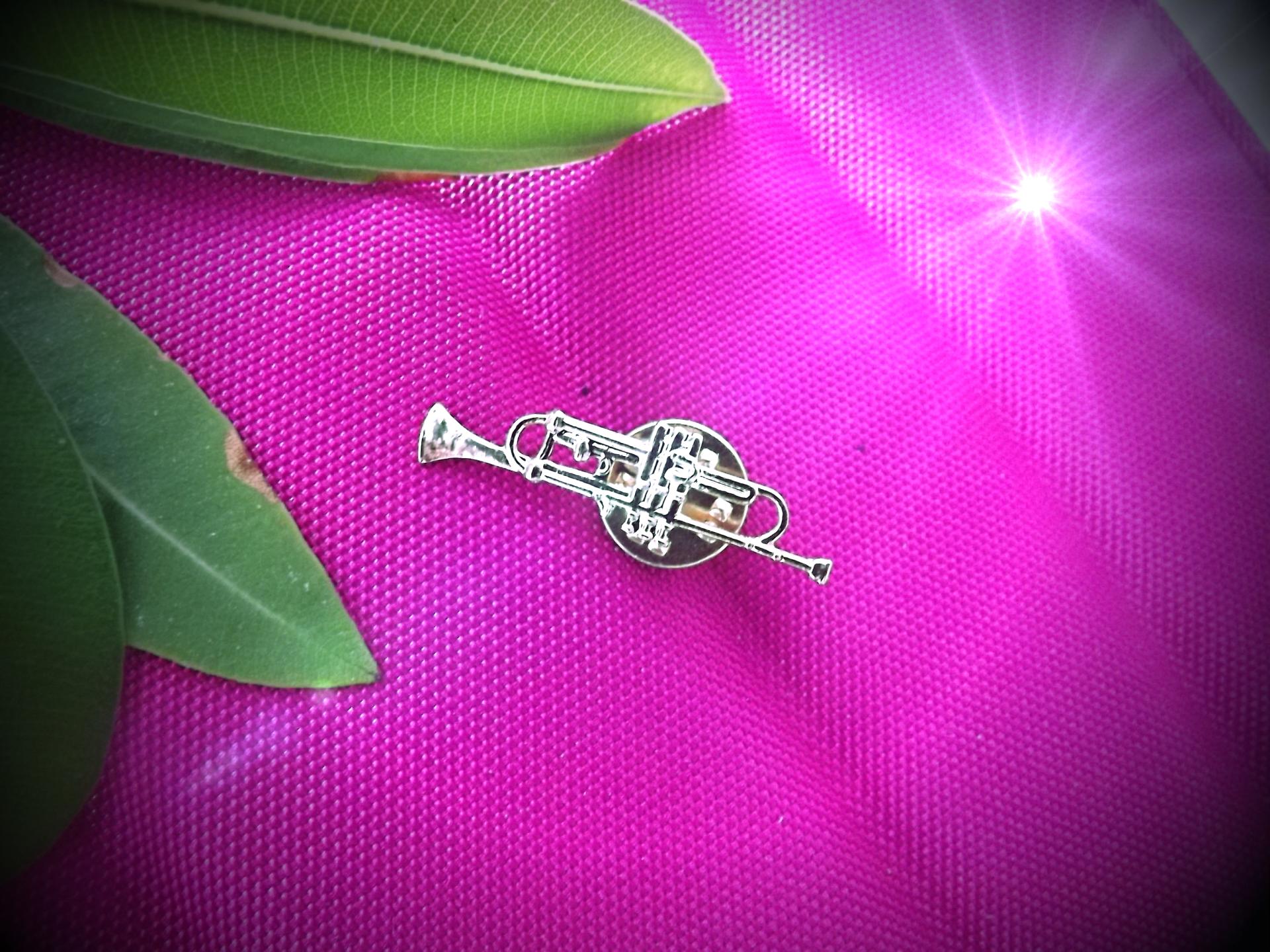 Trumpet Pin Badge