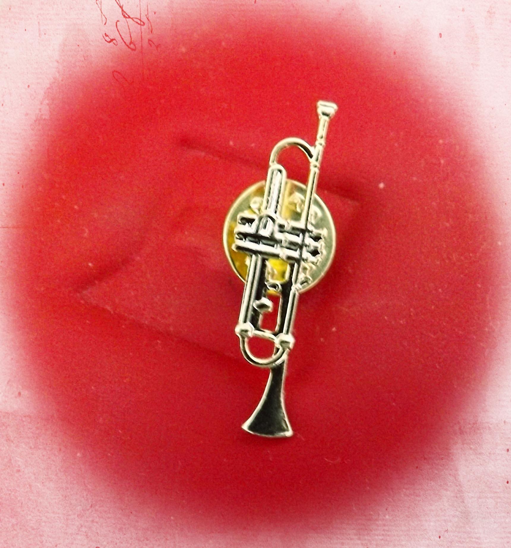 Trumpet Pin Badge