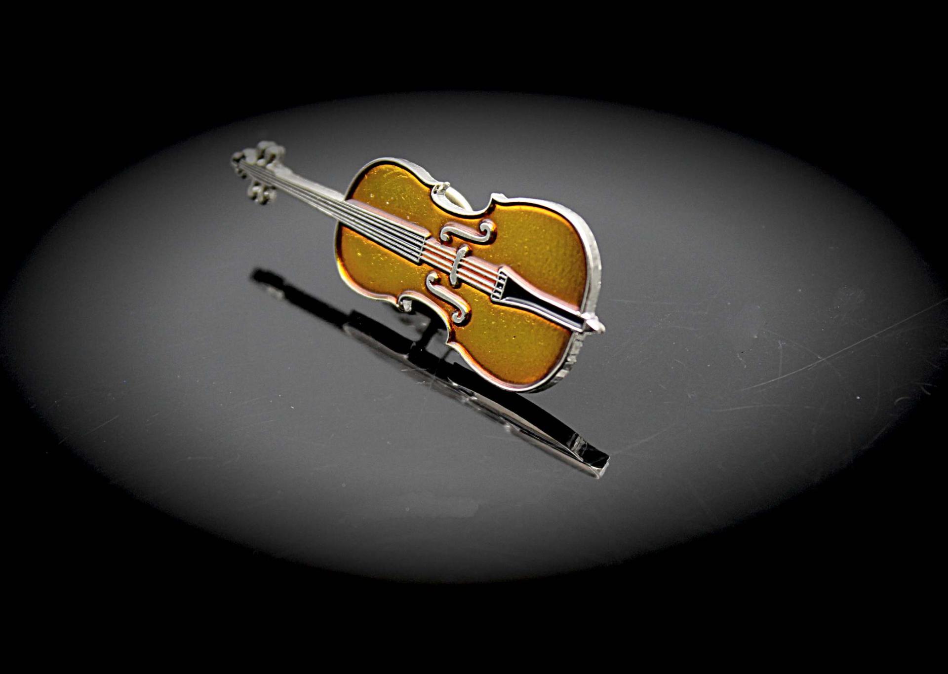 Cello pin badge from Music Jewellery Online