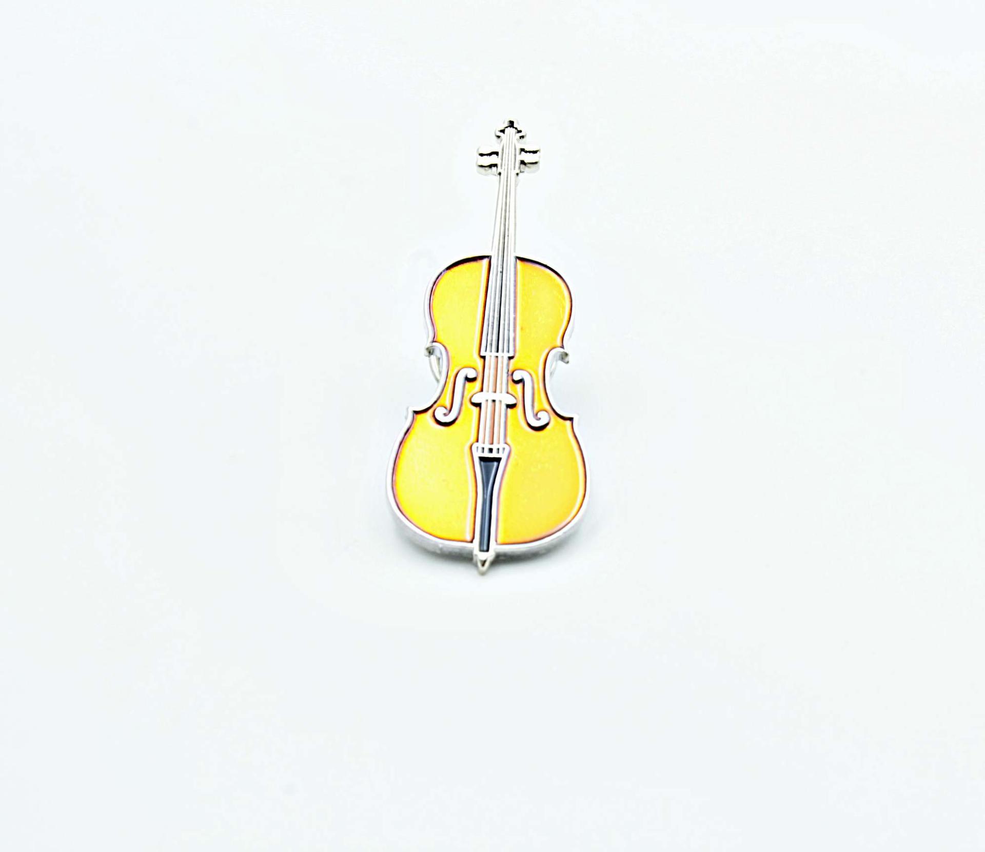 Cello pin badge from Music Jewellery Online