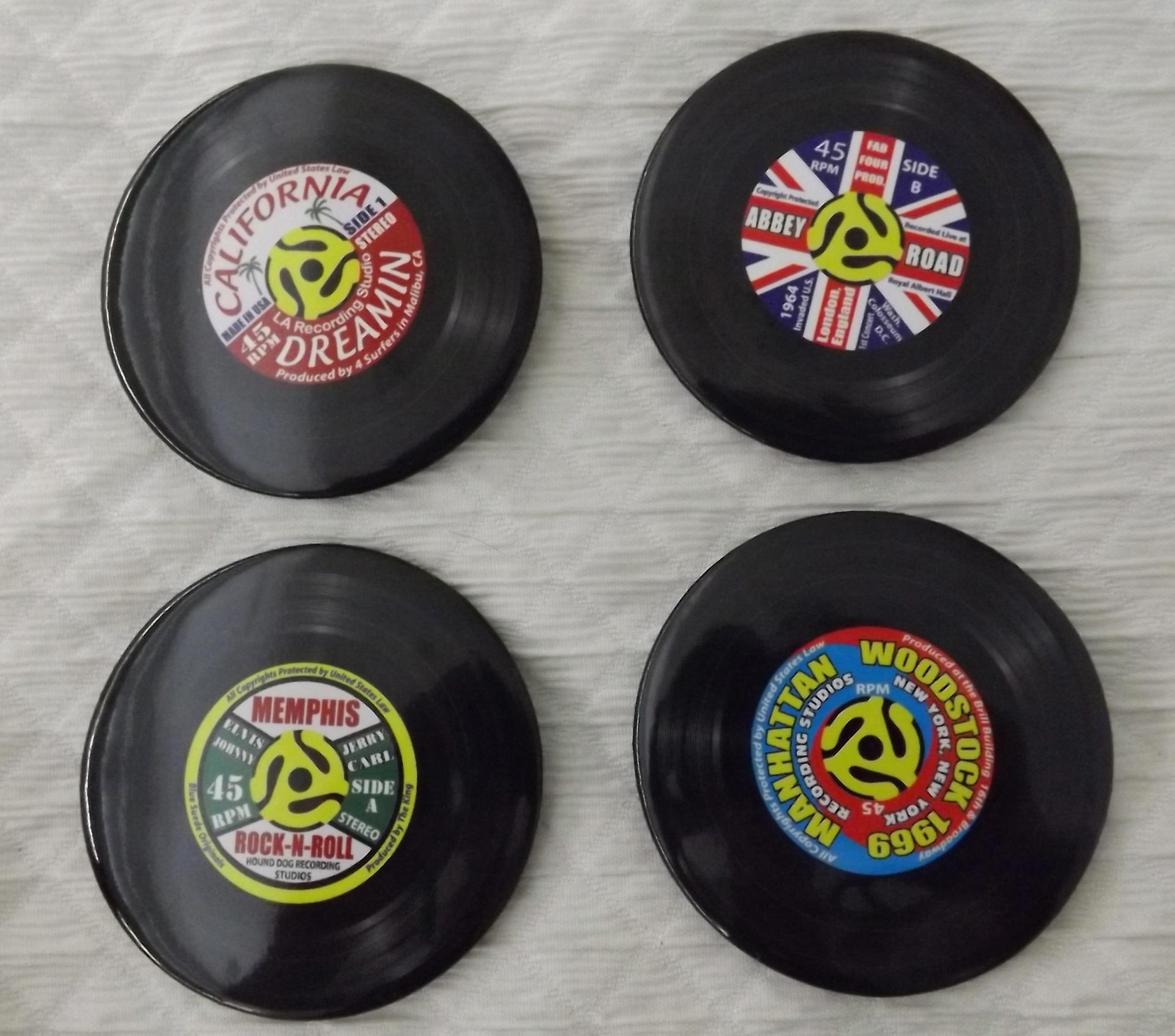 Vintage Record Magnets