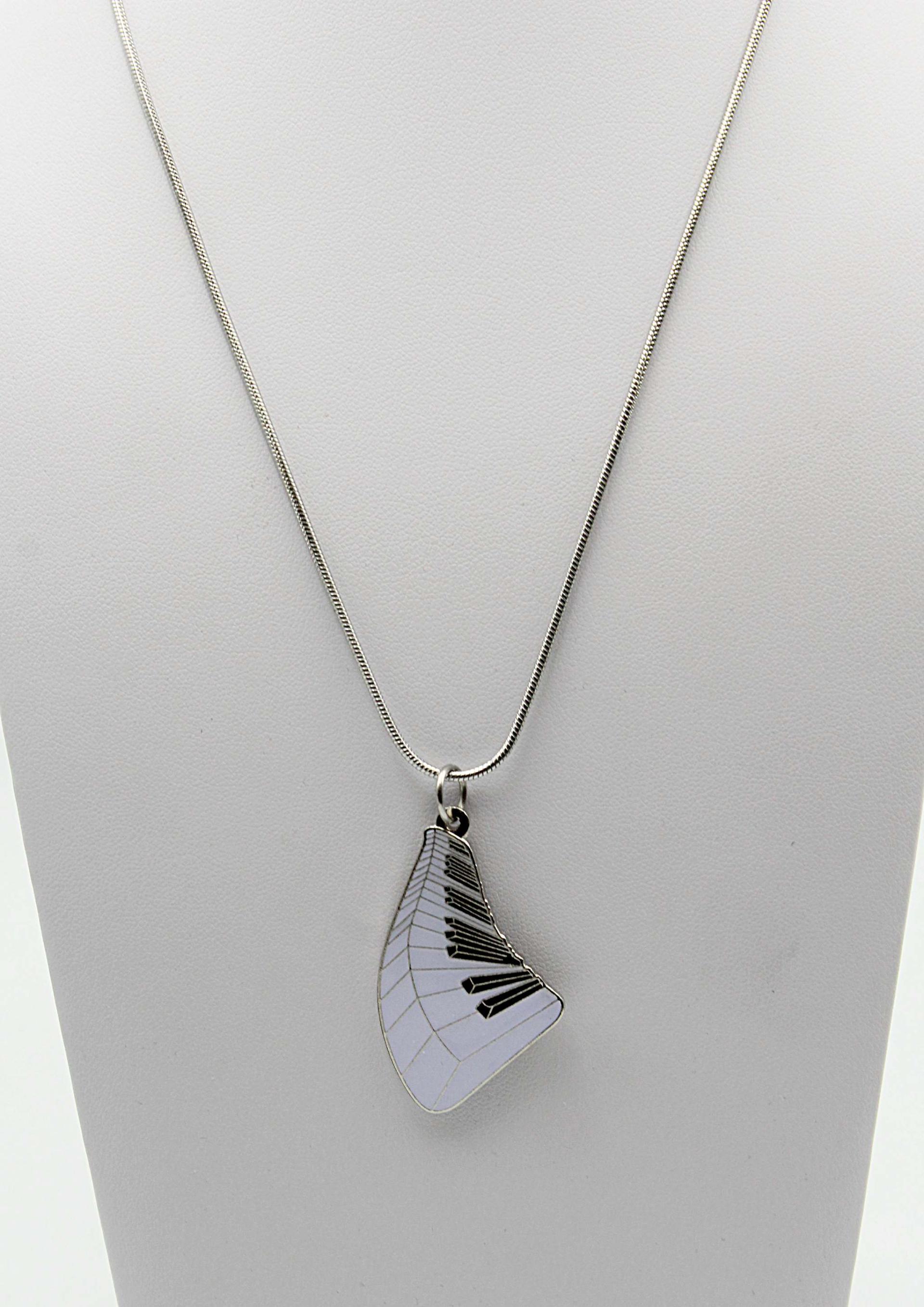 Wavy Piano Keyboard Necklace