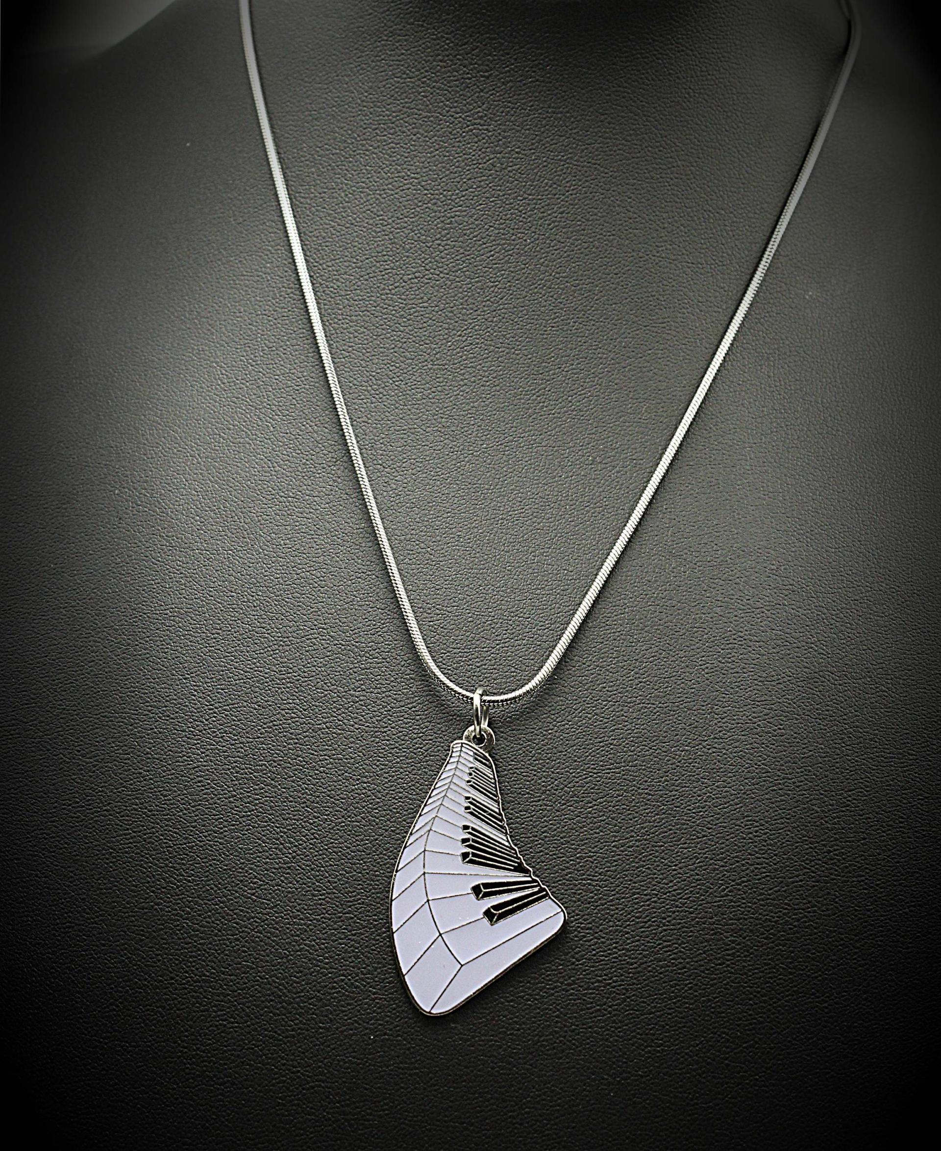 Wavy Piano Keyboard Necklace