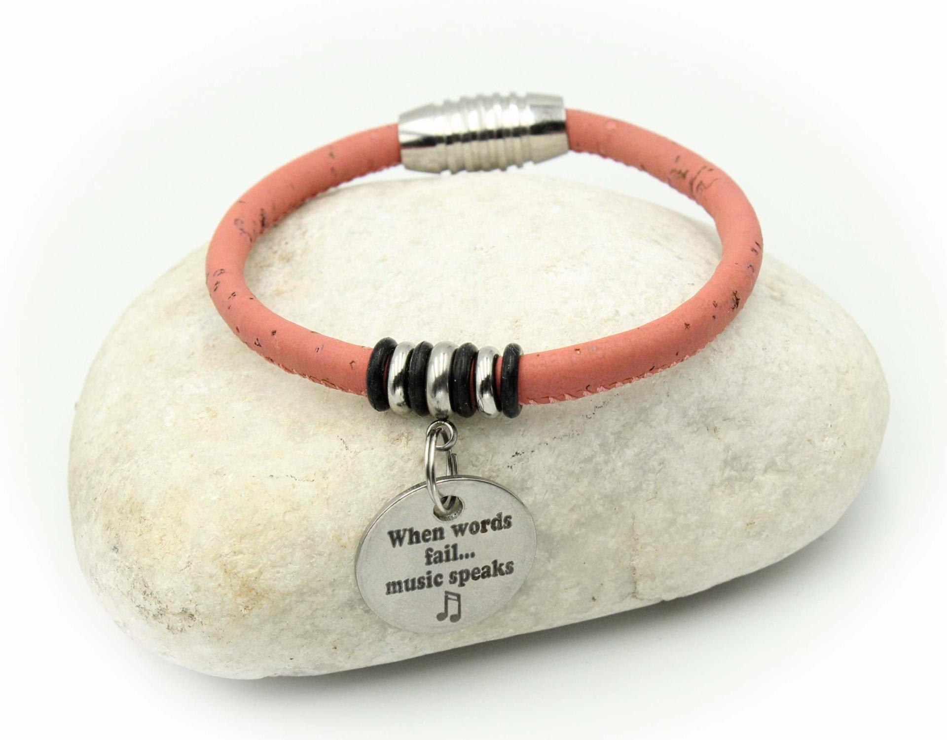 Red Wine Cork Music Bracelet From Chrissie C