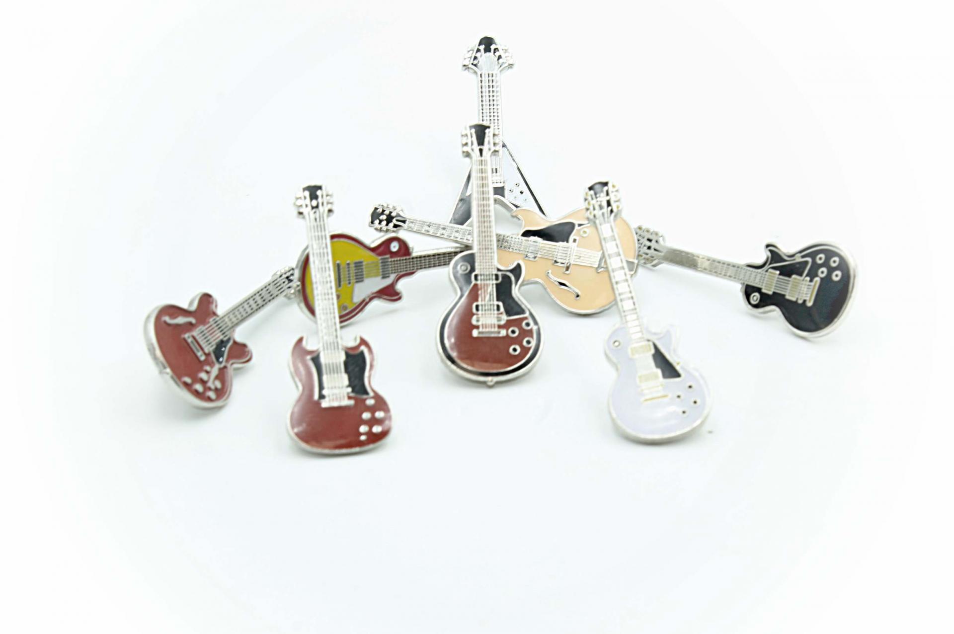 Electric Guitar Pin Badges - Choice Of Style