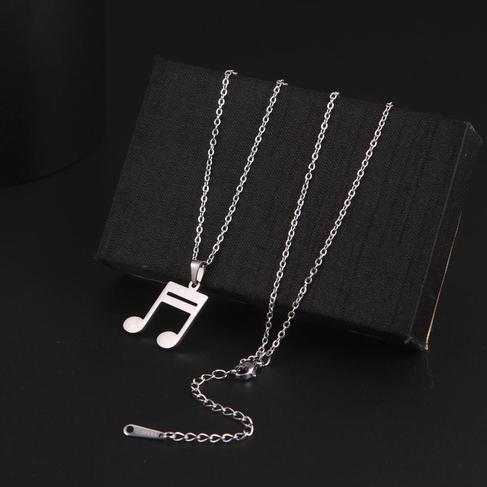 Music Pendant 16th Note In Stainless Steel