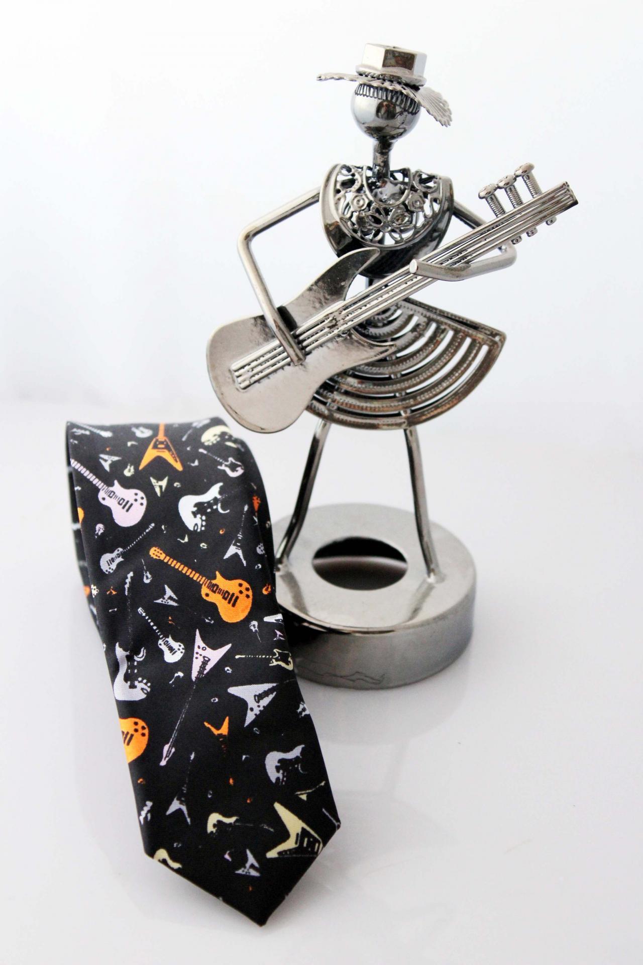 Guitar Tie -Music Note Tie