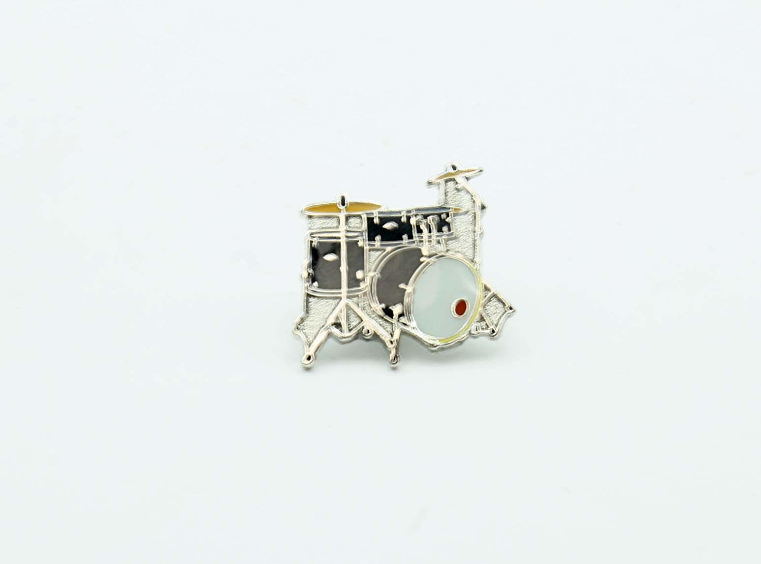 Drum Kit Pin Badge