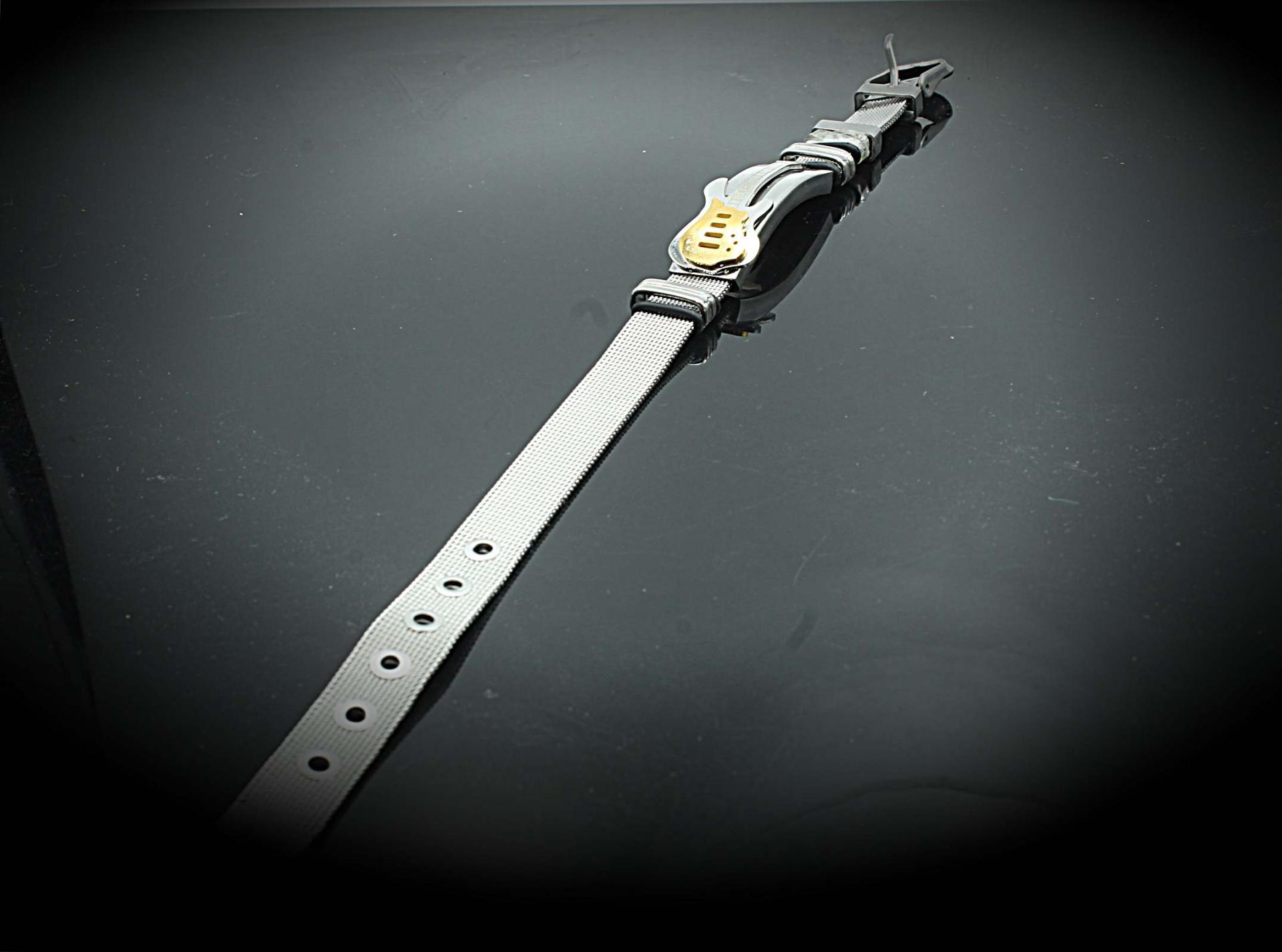 Guitar Bracelet Stainless Steel Mesh Strap