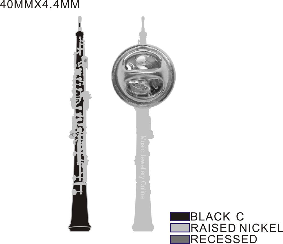 Oboe Music Pin Badge