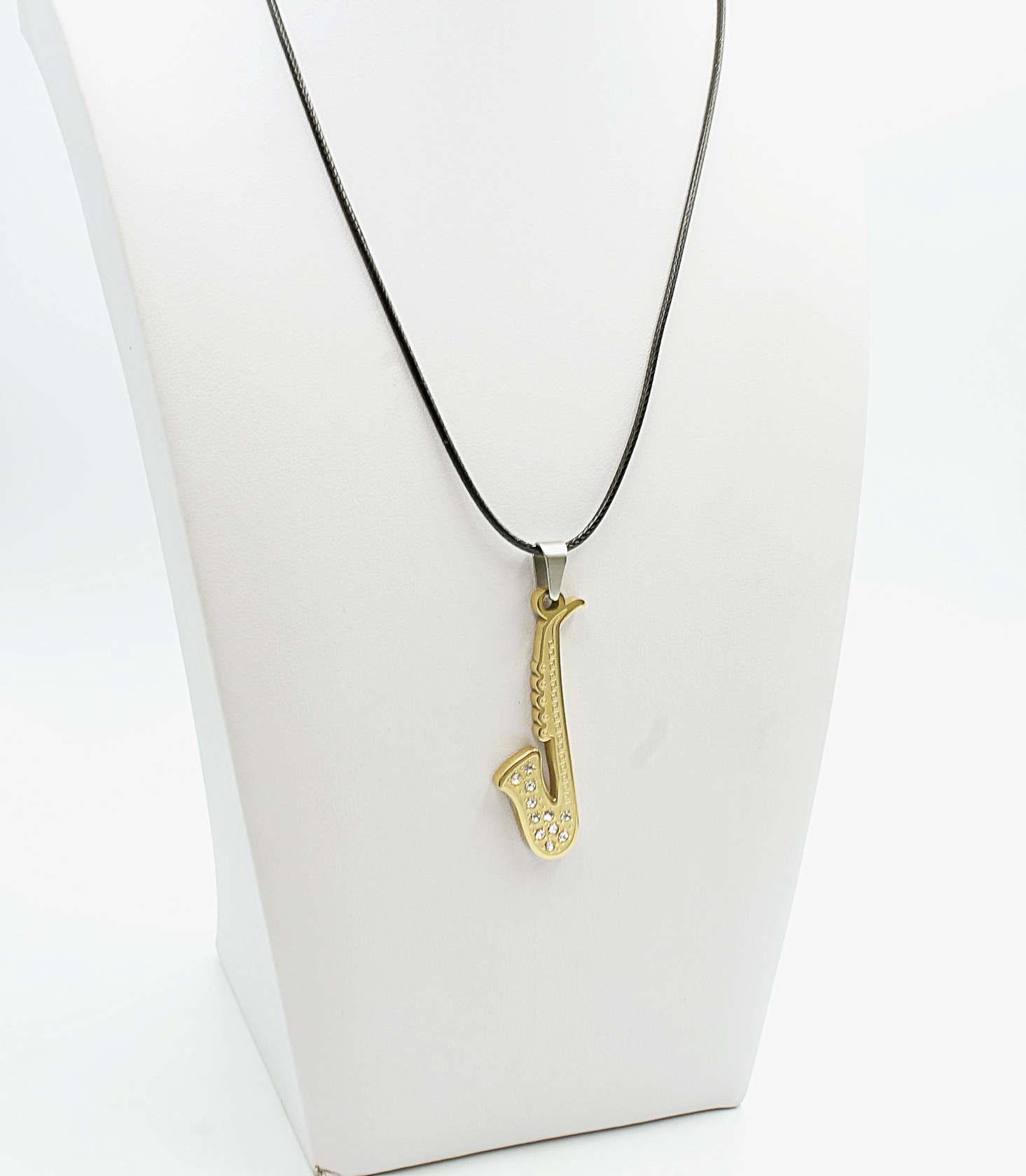 Sax Pendant in Gold - Stainless Steel