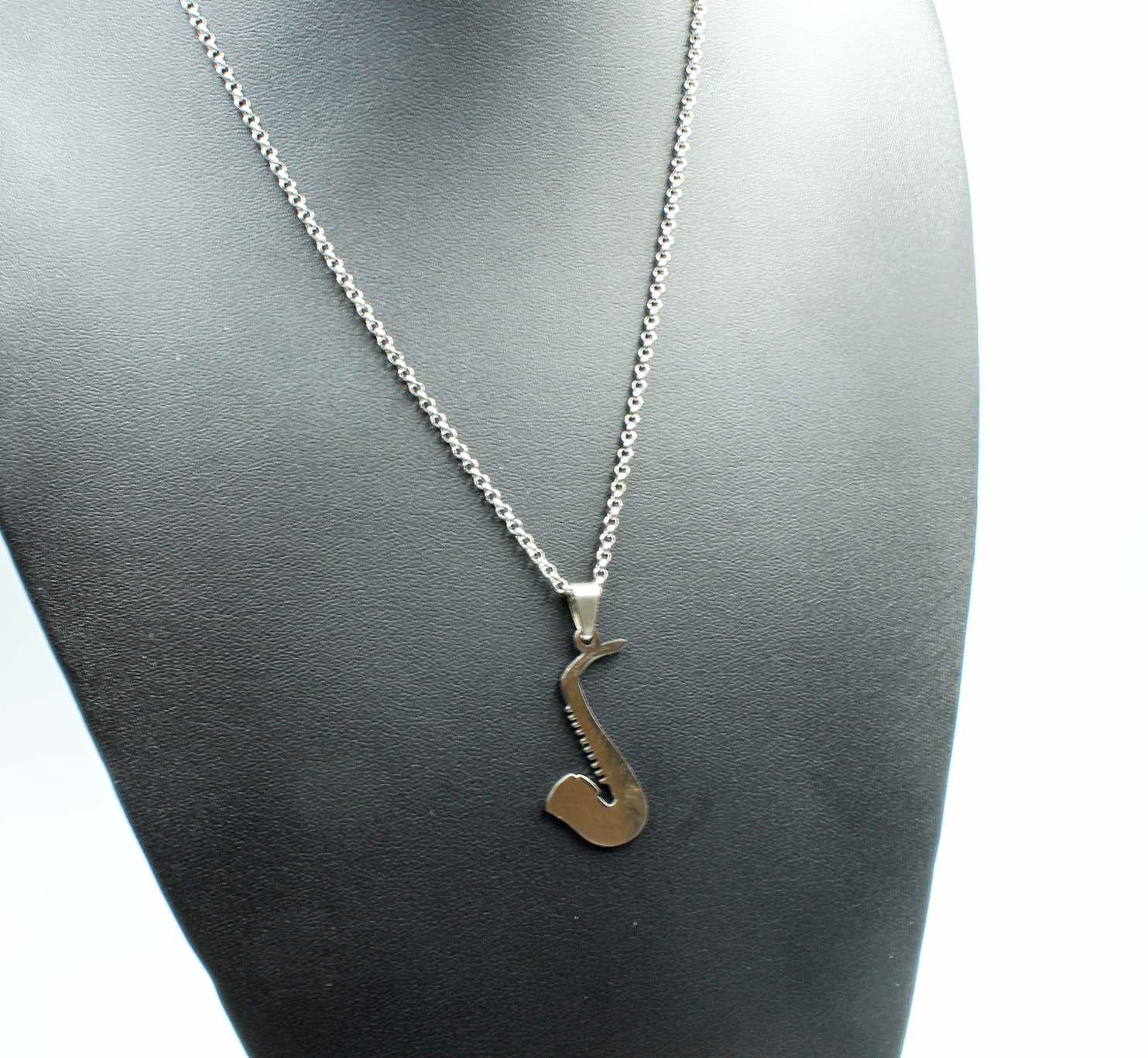 Saxophone Necklace Stainless Steel