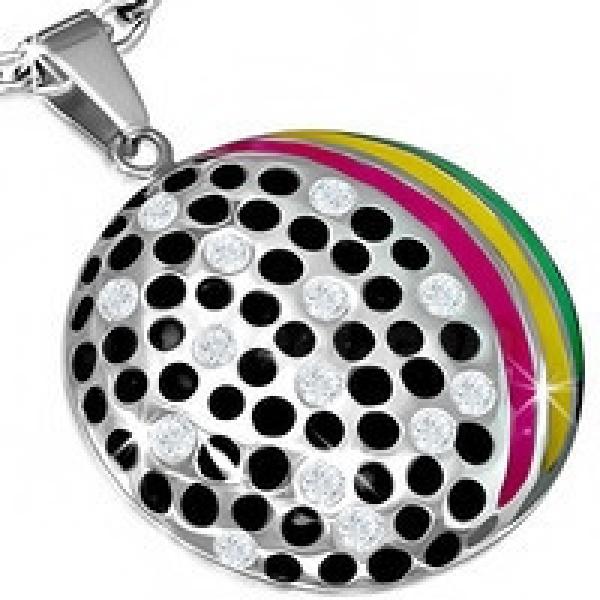 circle stripe pendant