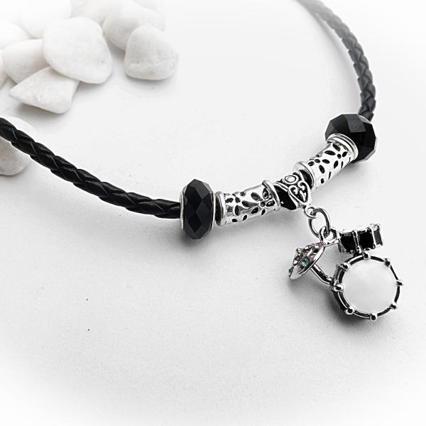 Drum Kit Necklace in Black & White - Customisable!