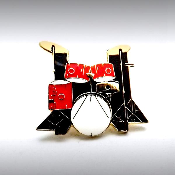 Drum Kit Pin - 5 piece Red Drumkit