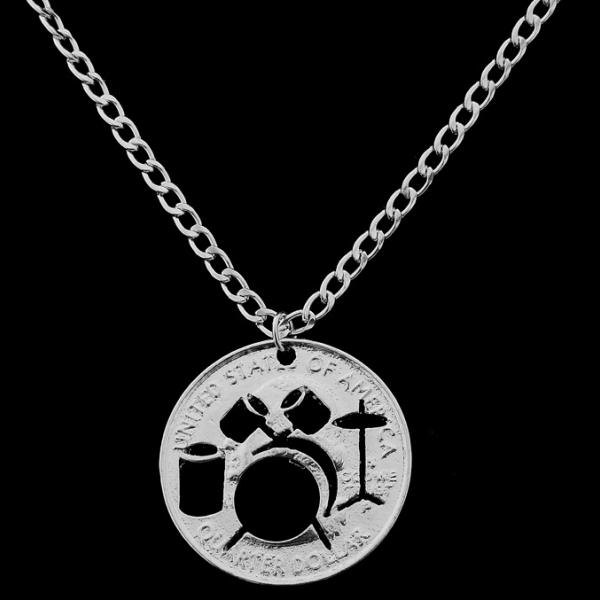 Drumkit Coin Necklace