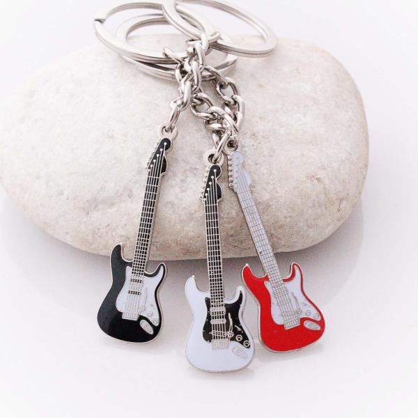 Mini Guitar Keychain Fender Stratocaster Style