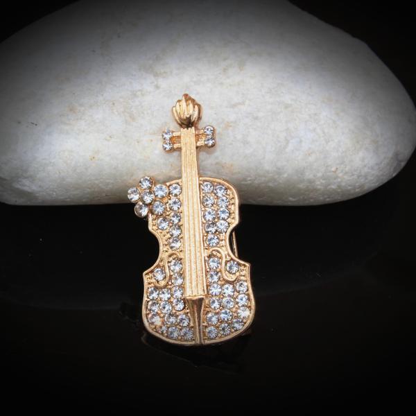 Violin Pin Brooch