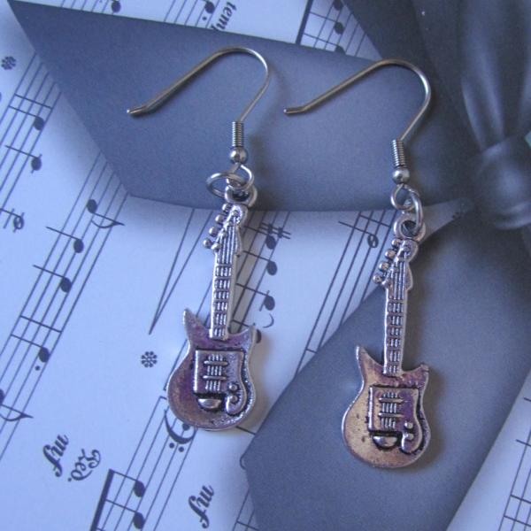 Guitar Drop Earrings