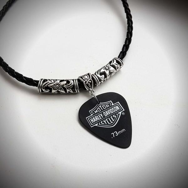 Motorbike Guitar Pick Choker Necklace - Customisable!