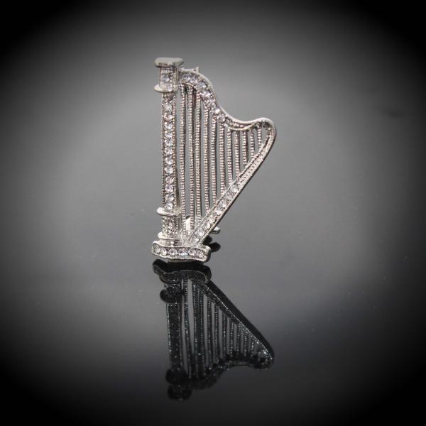 Harp Pin Brooch 