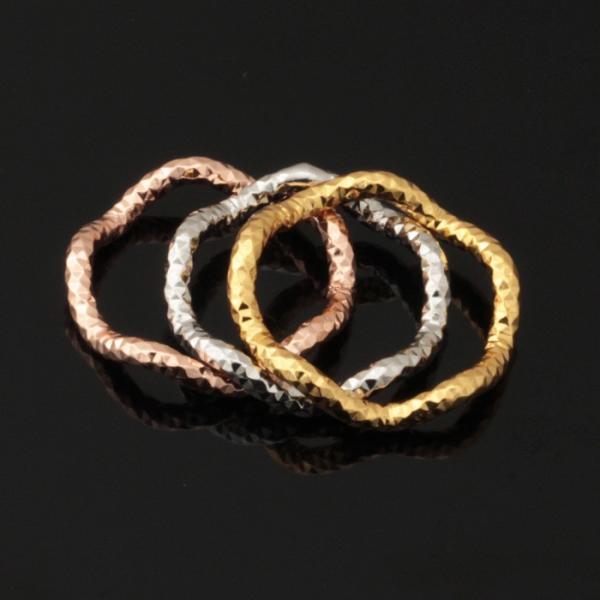 Triple Layer Stackable 3 Colour Ring