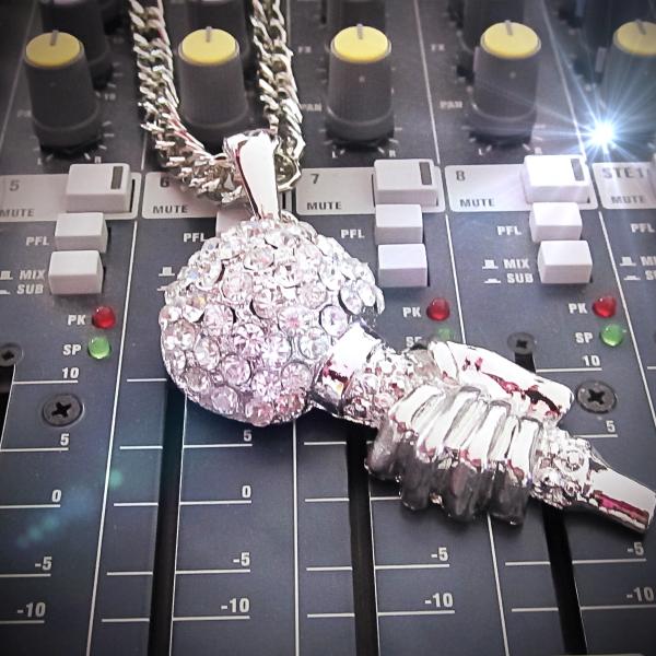 Microphone Necklace Hip Hop Style