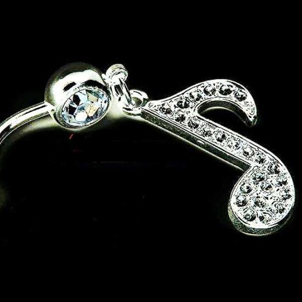 Navel Belly Bar with Music Note