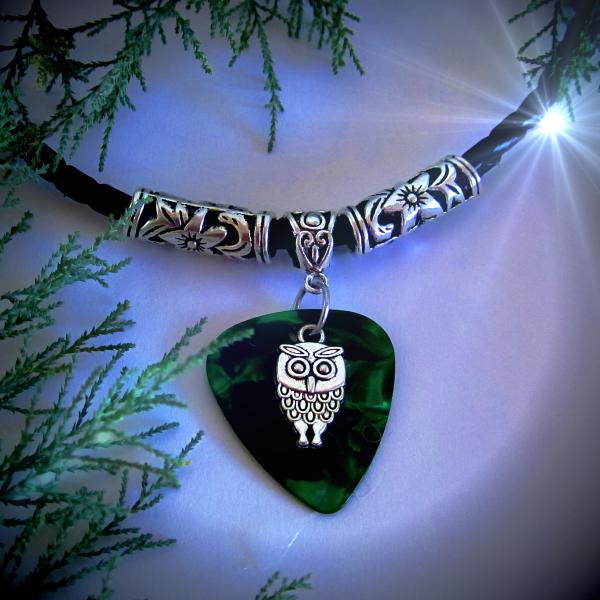 Owl Necklace & Choker on Guitar Pick