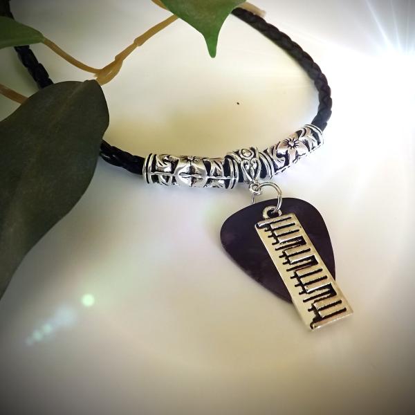 Piano Keyboard On Guitar Pick Choker