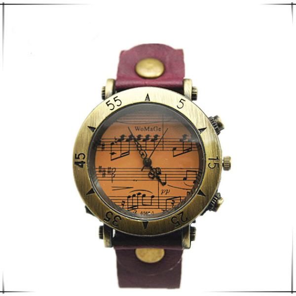 Music Notes Wristwatch - Deep Purple
