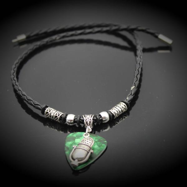 reslo Microphone On Guitar Pick Necklace