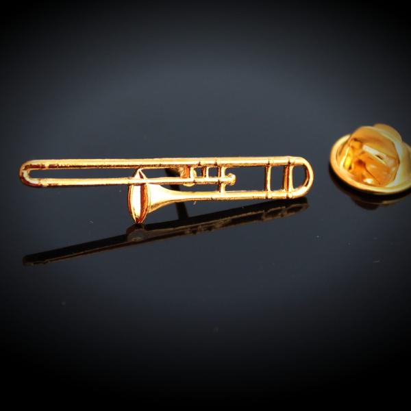 Trombone Pin Badge