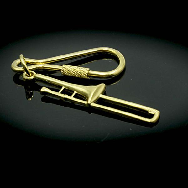 Trombone Keychain / Keyring