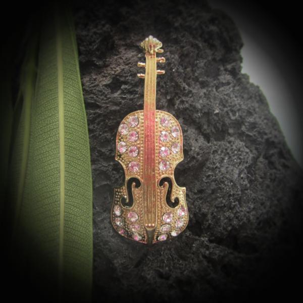 Violin Pin Brooch