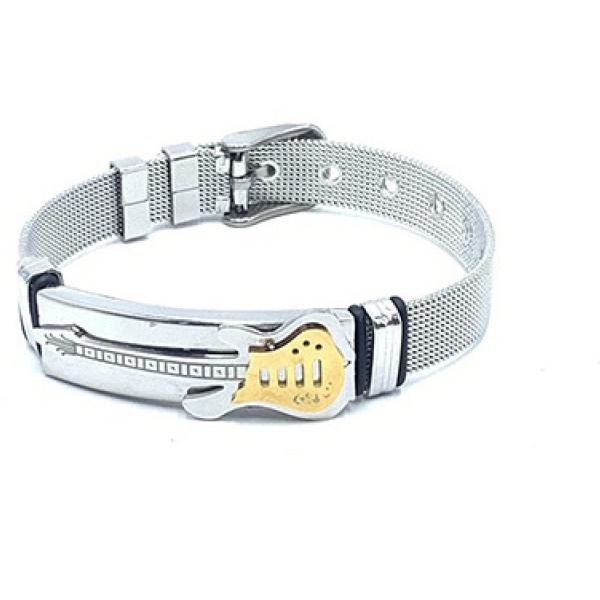 Guitar Bracelet Stainless Steel Mesh Strap