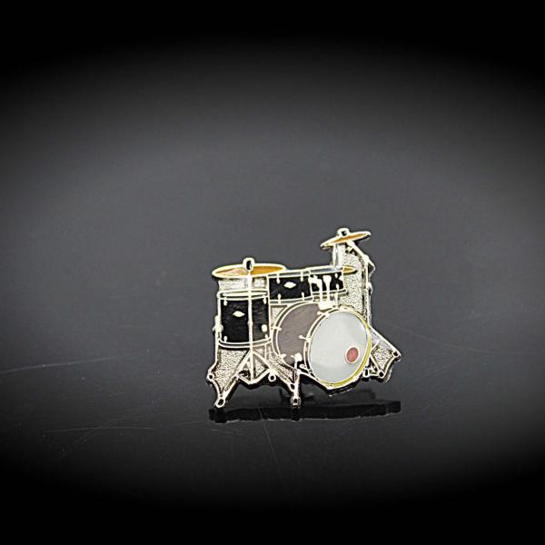 Drum Kit Pin Badge