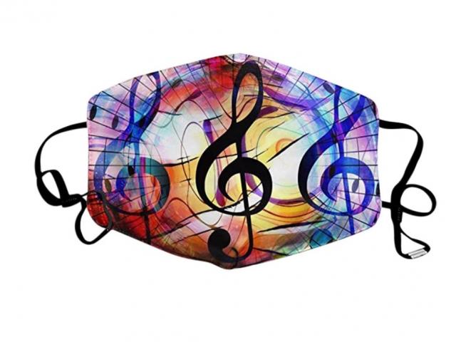 Music face mask from Chrissie C