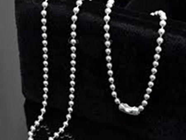 Stainless Steel Military Ball Link Chain 56cm - 3mm