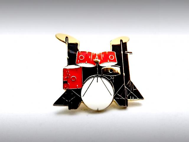 Drum Kit Pin - 5 piece Red Drumkit