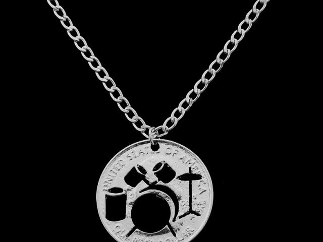 Drumkit Coin Necklace