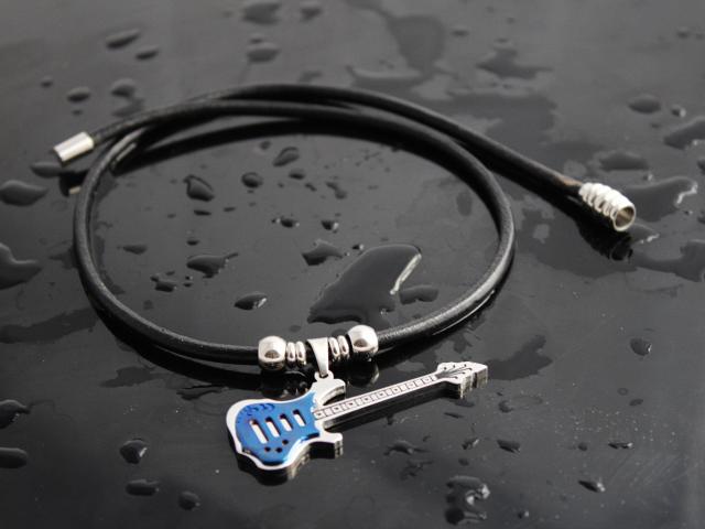 Leather & Steel Guitar Choker - Customisable!