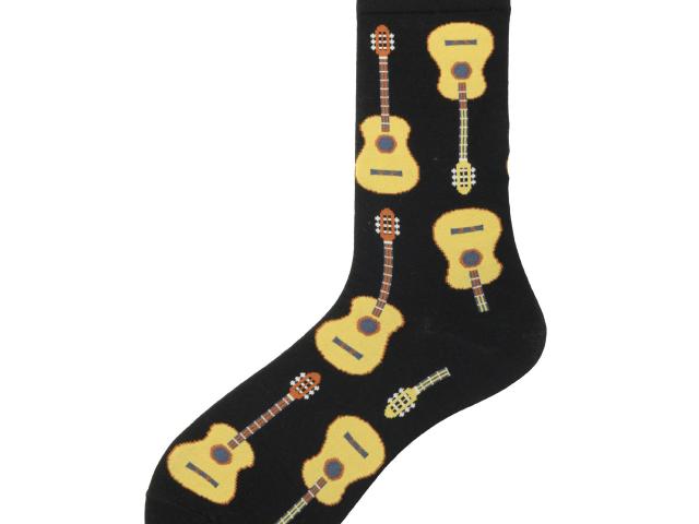 Musical Socks with a guitar theme