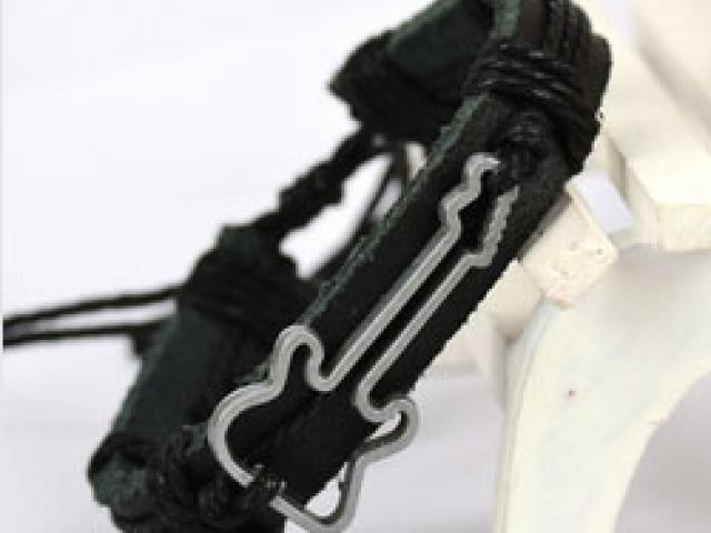 Leather Guitar Bracelet