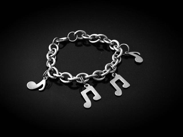Music Note Link Chain Bracelet -