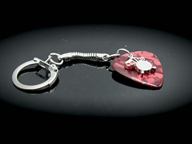 Drum Kit Guitar Pick Keychain