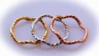 Triple Layer Stackable 3 Colour Ring