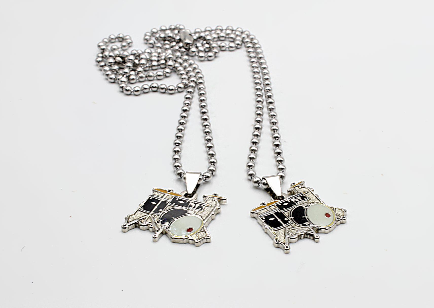 Drum Kit Pendant Necklace